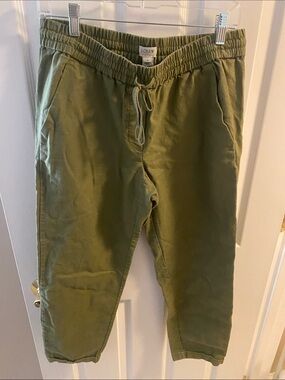 J. Crew Olive Drawstring Jogger Pants